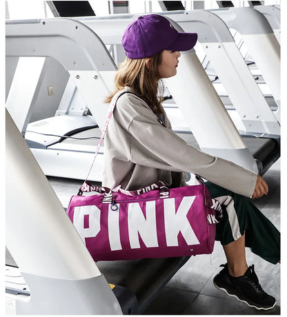 Men & Women Cross-Border PINK Sports Bag