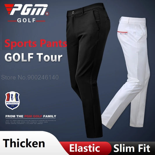 PGM Men's High-Elastic Slim Fit Golf Pants