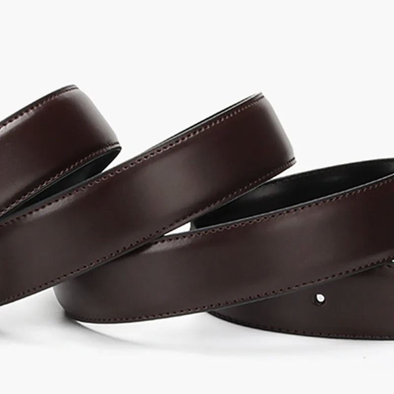 Reversible Men's Leather Belt for Jeans