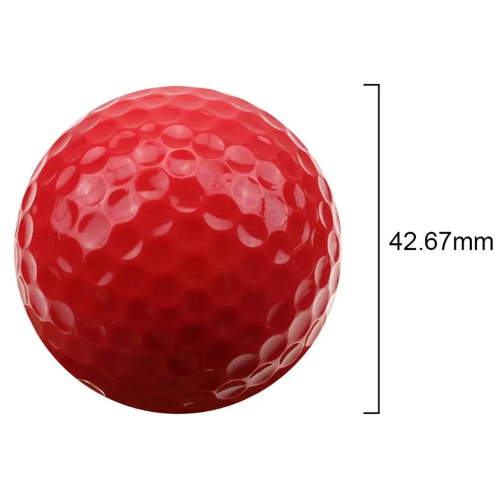 6pcs/Pack Colorful Mini Golf Balls - Two Piece Golf Practice Balls