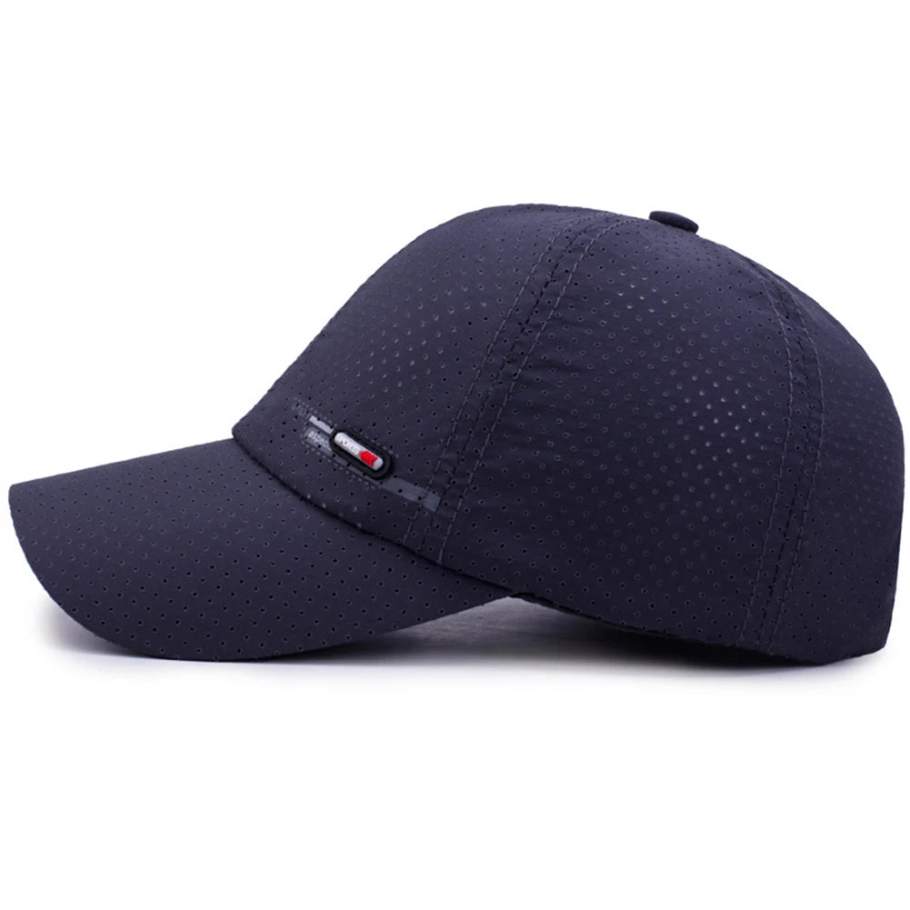 Simple Black Unisex Cotton Golf Hat