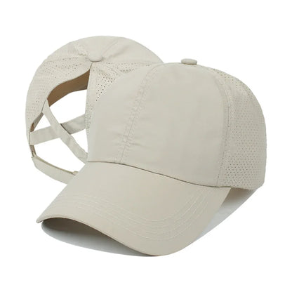 Adjustable Ponytail Tennis Hat for Women