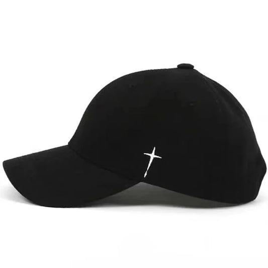 Simple Black Unisex Cotton Golf Snapback Cap