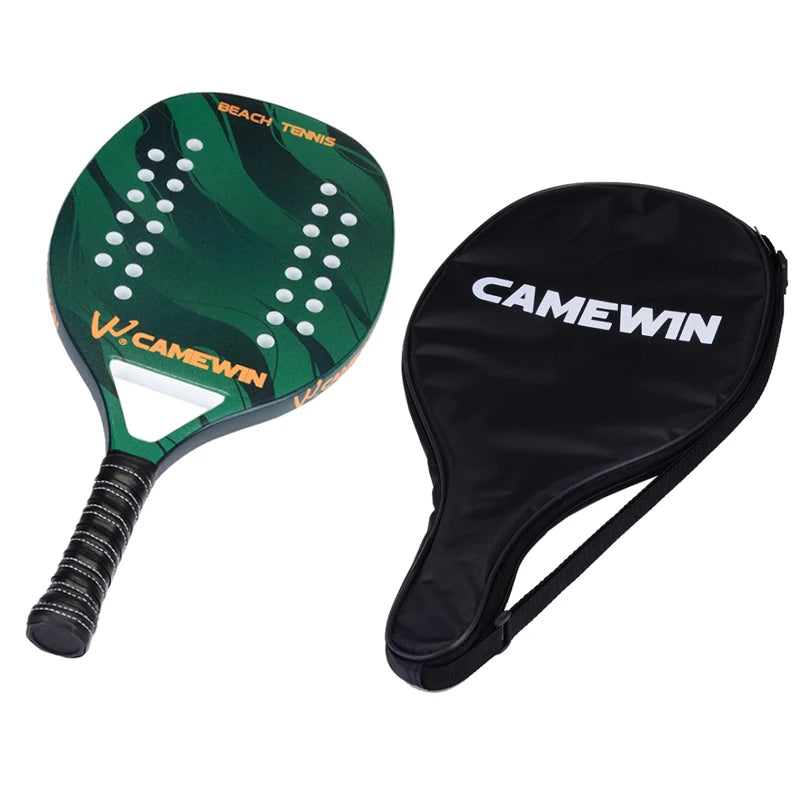 High Quality 3K Carbon and Glass Fiber Beach Tennis Racquet with Bag and Ball