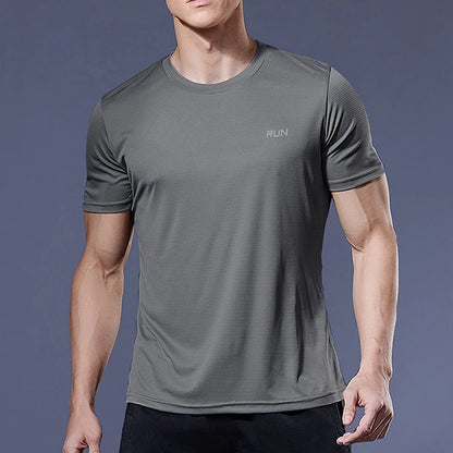 Quick-Dry Compression Running Shirt for Men