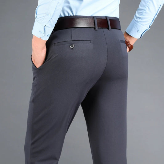 Summer Autumn Men’s Breathable Business Casual Pants