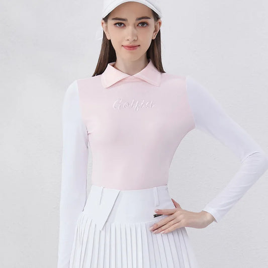 Women's Summer Golf Top - Ice Silk, UV Protection