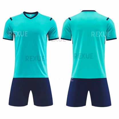 Men's Soccer Training Uniforms Jersey Sets with Shorts