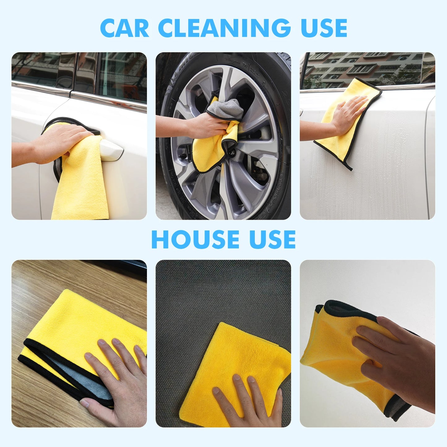 30x40cm Microfiber Car Cleaning Cloth for Various Models