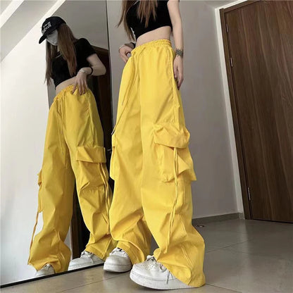 Pantalon cargo taille haute pour streetwear pour femmes