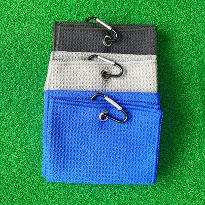 Versatile 30x50cm Microfiber Golf Towel with Clip