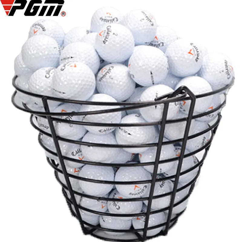 30 Stück Golfbälle mit Mark Metall-Aufbewahrungskorb