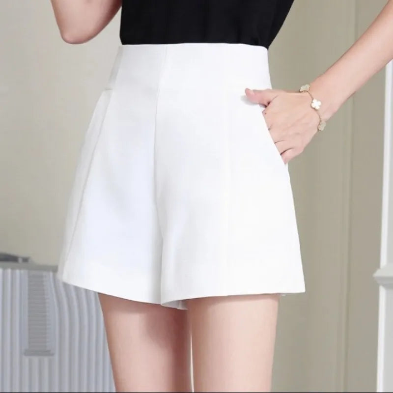 Women's High Waist A-line Chiffon Golf Shorts