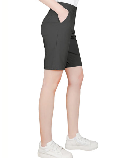 New Women's Stretch Bermuda Golf Shorts