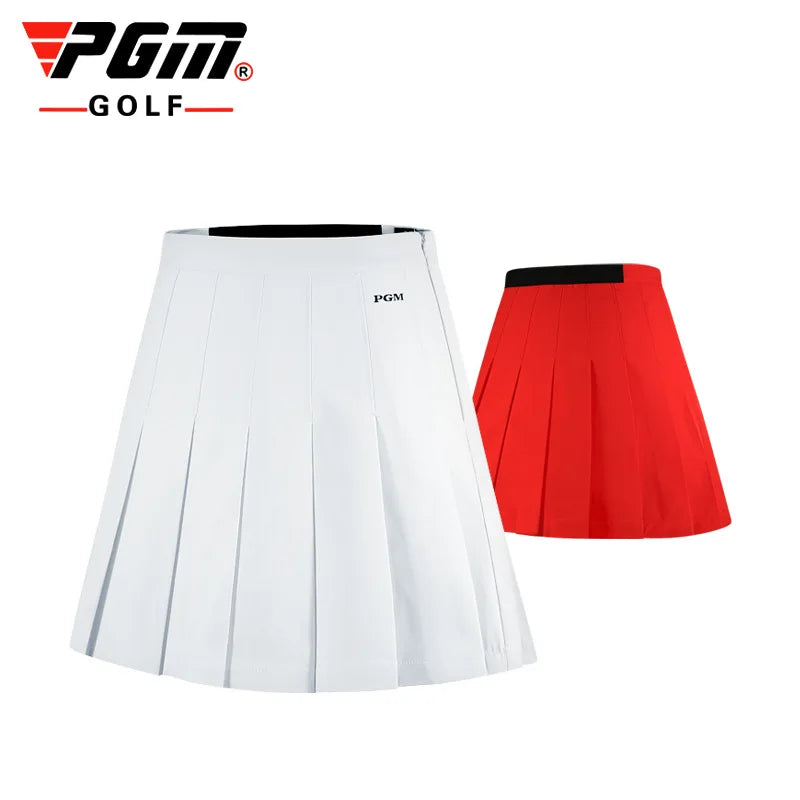 Jupe-short de tennis et de golf plissée taille haute