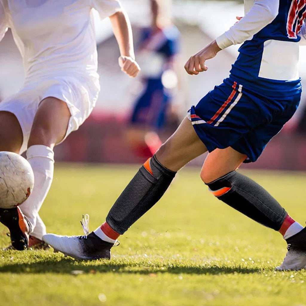 Protège-tibias de football WorthWhile avec chaussettes pour adolescents
