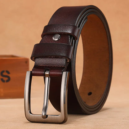 High-Quality Plus Size Leather Belt for Men
