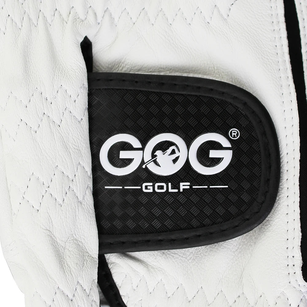 Genuine Sheepskin Leather Golf Gloves with Lycra for Men