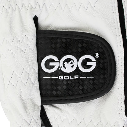 Gants de golf en cuir de mouton véritable avec lycra pour hommes