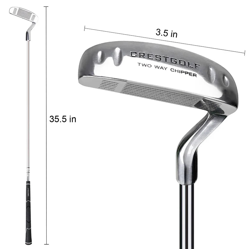 CRESTGOLF Two-Way Golf Putter - 35.5 Inch Chipper