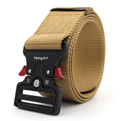 Ceinture tactique en nylon Flying Art 50 mm - Ceinture militaire unisexe