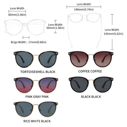 Cat Eye Polarized Sunglasses - Stylish Fashion for Women