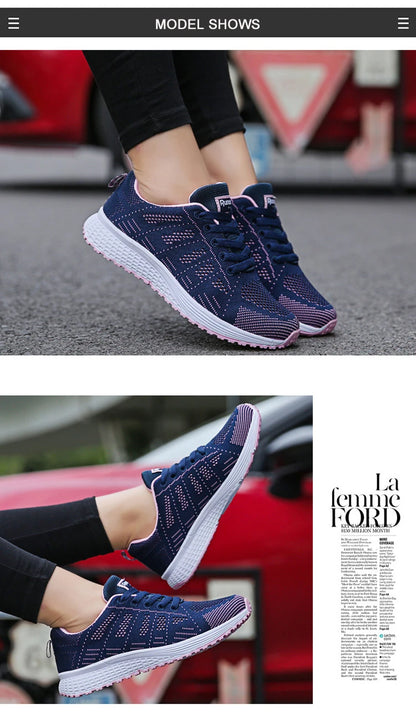 Women's Fashion Breathable Mesh Sports Shoes