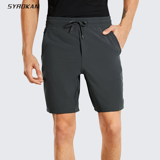 Short de sport pour homme à séchage rapide avec poches - 7 pouces