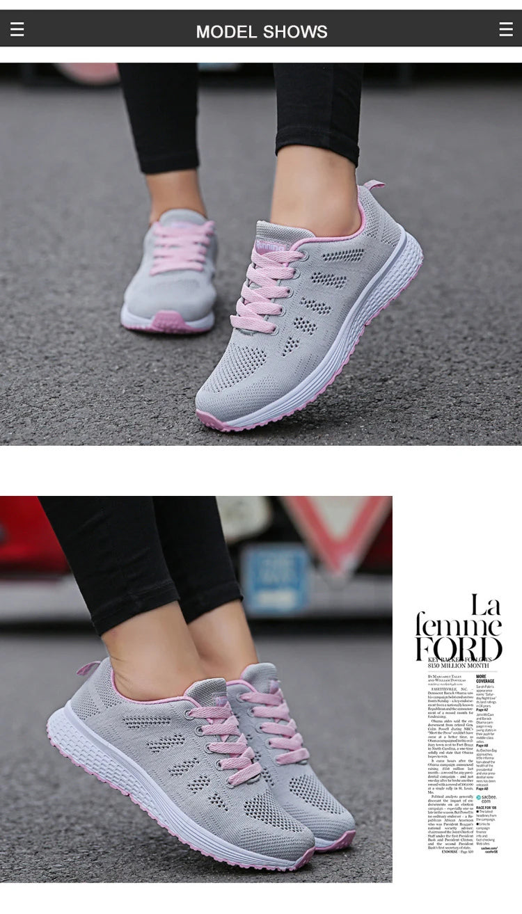 Women's Fashion Breathable Mesh Sports Shoes