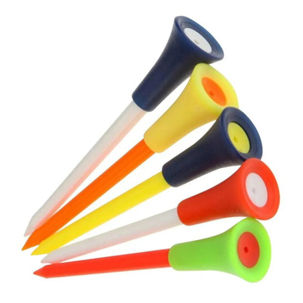 Colorful 83mm Golf Tees with Rubber Cushion