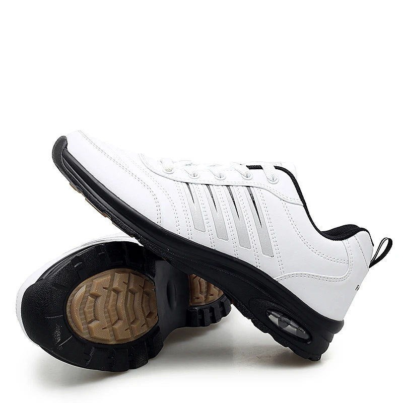 Chaussures de sport en cuir de golf imperméables pour hommes