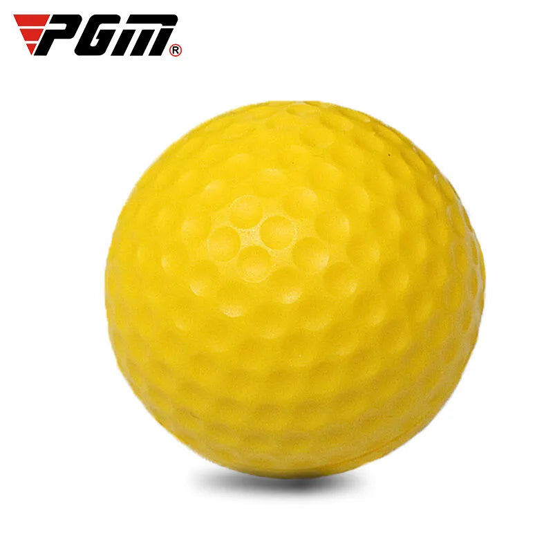 Balles de golf en mousse PU jaune 10 pièces, balles de golf élastiques en éponge pour pratique intérieure et extérieure
