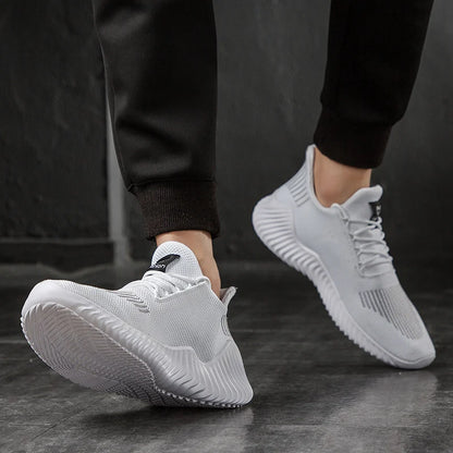 Men’s High-Quality Breathable White Sneakers