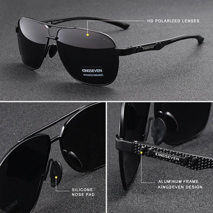 Sonnenbrille aus polarisiertem UV400-Spiegel aus Aluminium