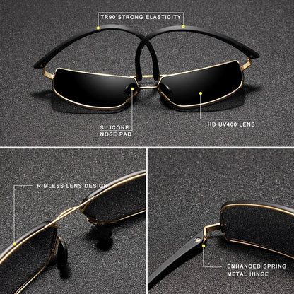 Classic Unisex Square Frame Sunglasses