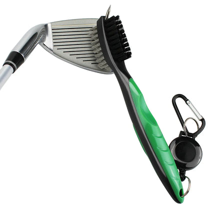 Brosse pour club de golf à 2 faces – Kit de nettoyage de rainures