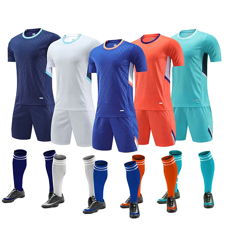 Uniformes de football à manches courtes pour garçons et filles