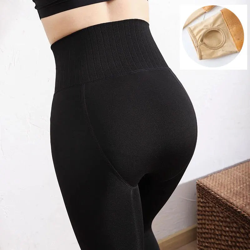 Women Warm High-Waist Golf Leggings