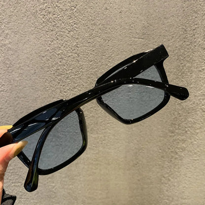 Herren-Sonnenbrille mit quadratischem Polygon-Meter-Nagelmuster
