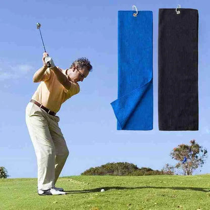 Serviette de golf avec boucle de sécurité pour le nettoyage