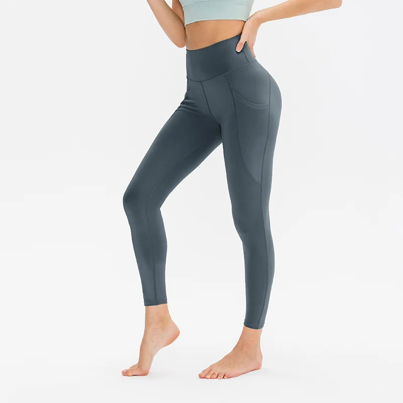 Pantalon de yoga élastique taille haute pour femme