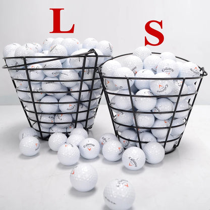 30 pcs Golf Balls with Mark Metal Storage Basket