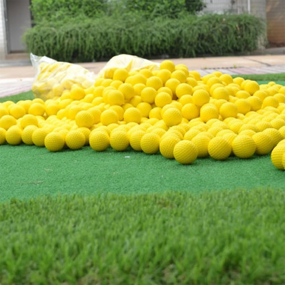 20PCS Yellow PU Foam Golf Balls for Training