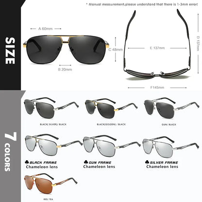Quadratische, polarisierte, photochrome, militärische Sicherheits-Sonnenbrille