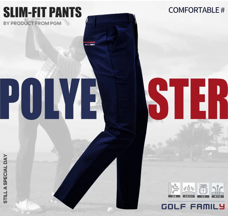 PGM Herren-Golfhose mit hoher Elastizität und Slim Fit