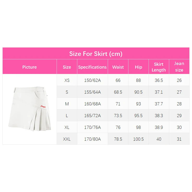 High Waist Pleated Tennis and Golf Skirt