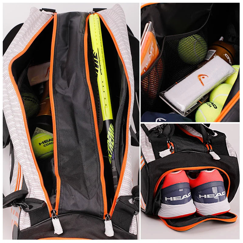 Large Capacity Tennis Rackets Bag Backpack