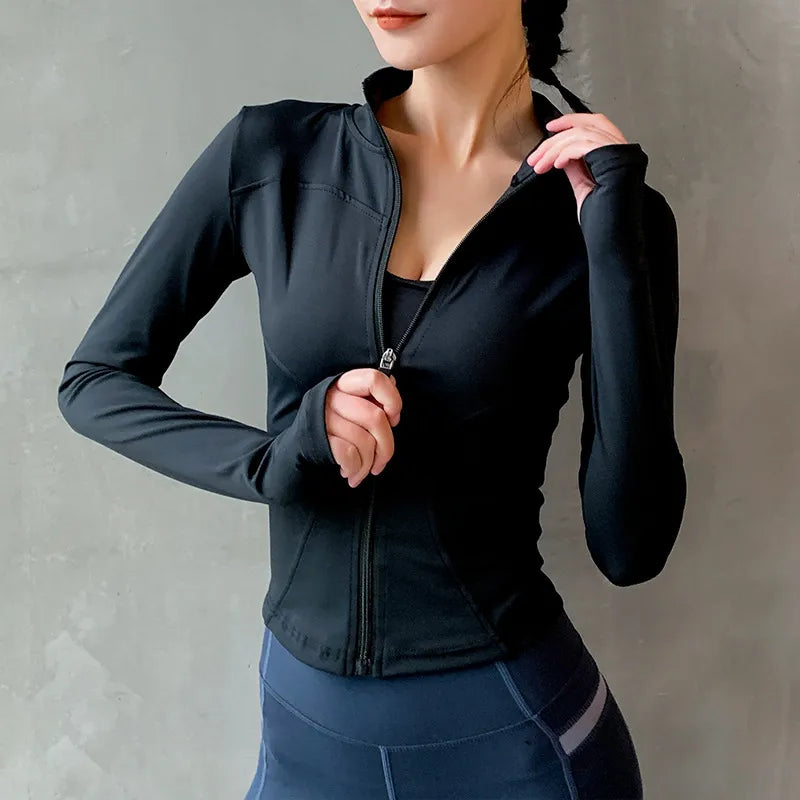 Quick-Dry Zipper Sport Jacket for Women's
