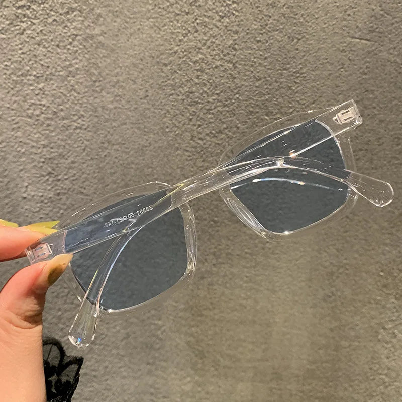 Herren-Sonnenbrille mit quadratischem Polygon-Meter-Nagelmuster