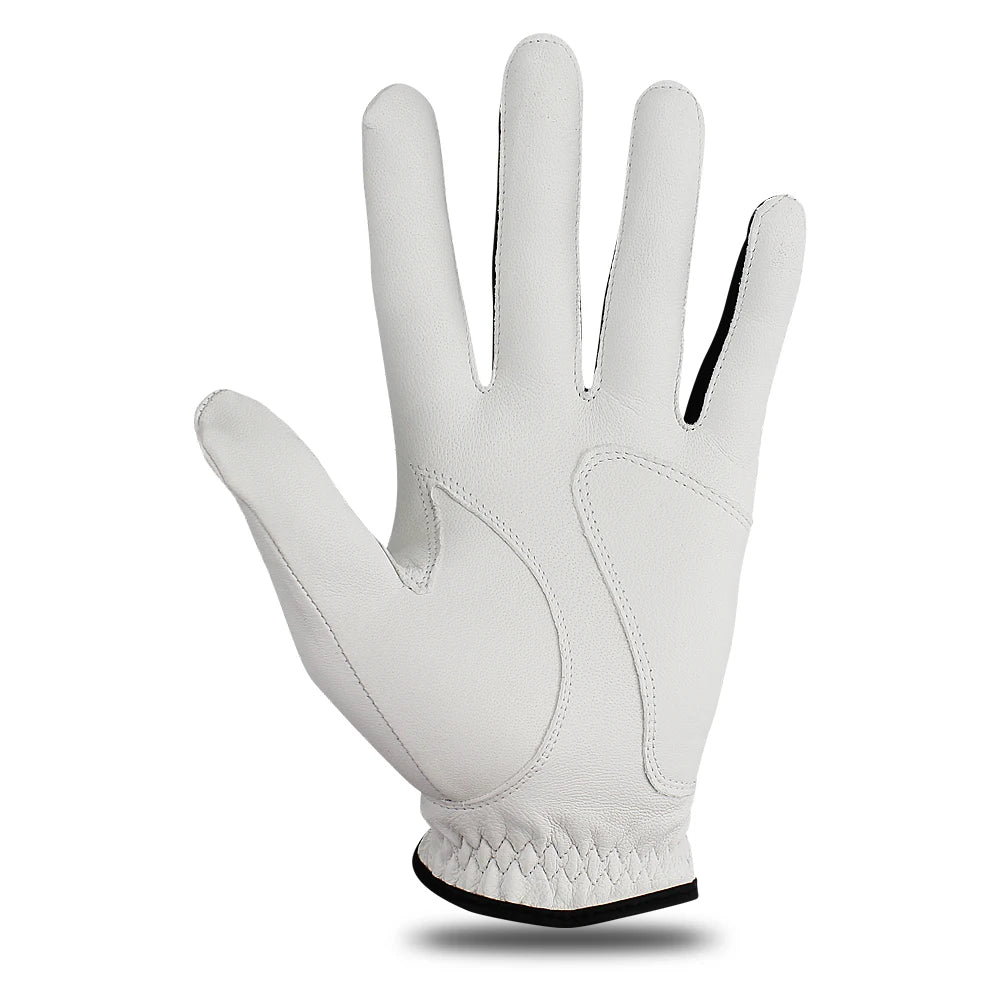 Genuine Sheepskin Leather Golf Gloves with Lycra for Men